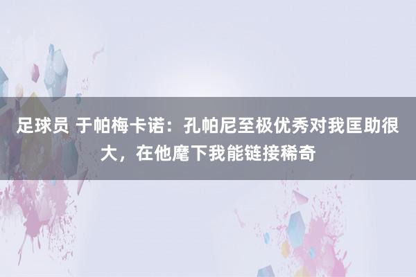 足球员 于帕梅卡诺：孔帕尼至极优秀对我匡助很大，在他麾下我能链接稀奇