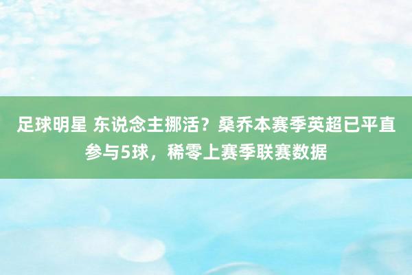 足球明星 东说念主挪活？桑乔本赛季英超已平直参与5球，稀零上赛季联赛数据